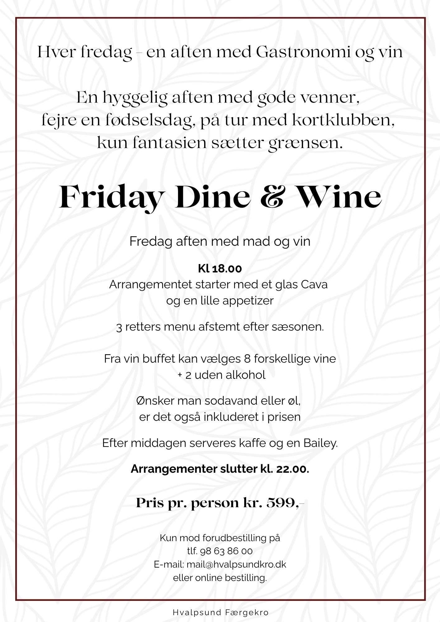 menu kort w d